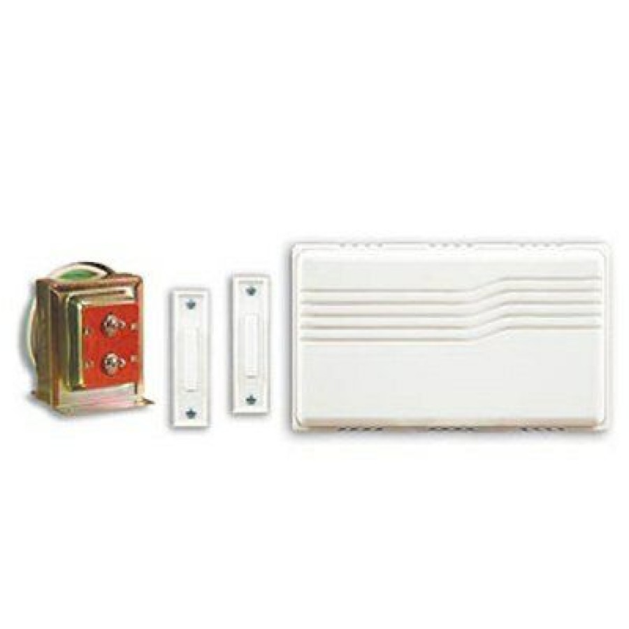 Electrical *  | Wired Doorbell Contractor Kit, White With Discount