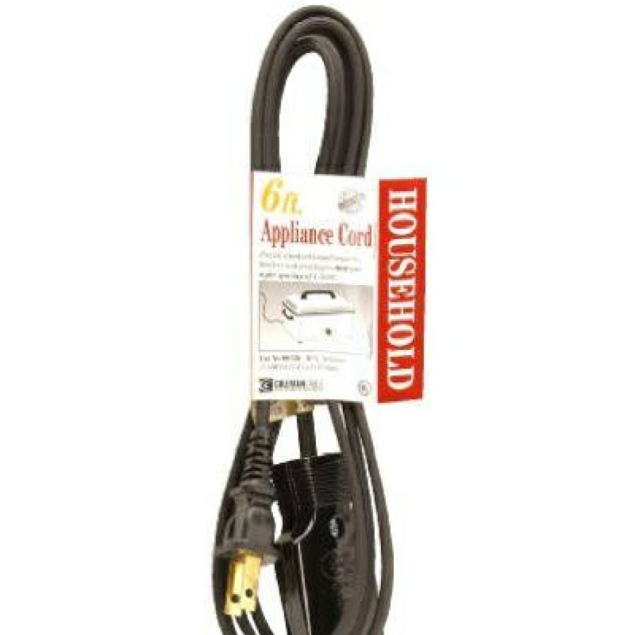 Electrical *  | Southwire Premium Product Roaster/Broiler Appliance Cord, 16/2 Hpn Black, 6-Ft.