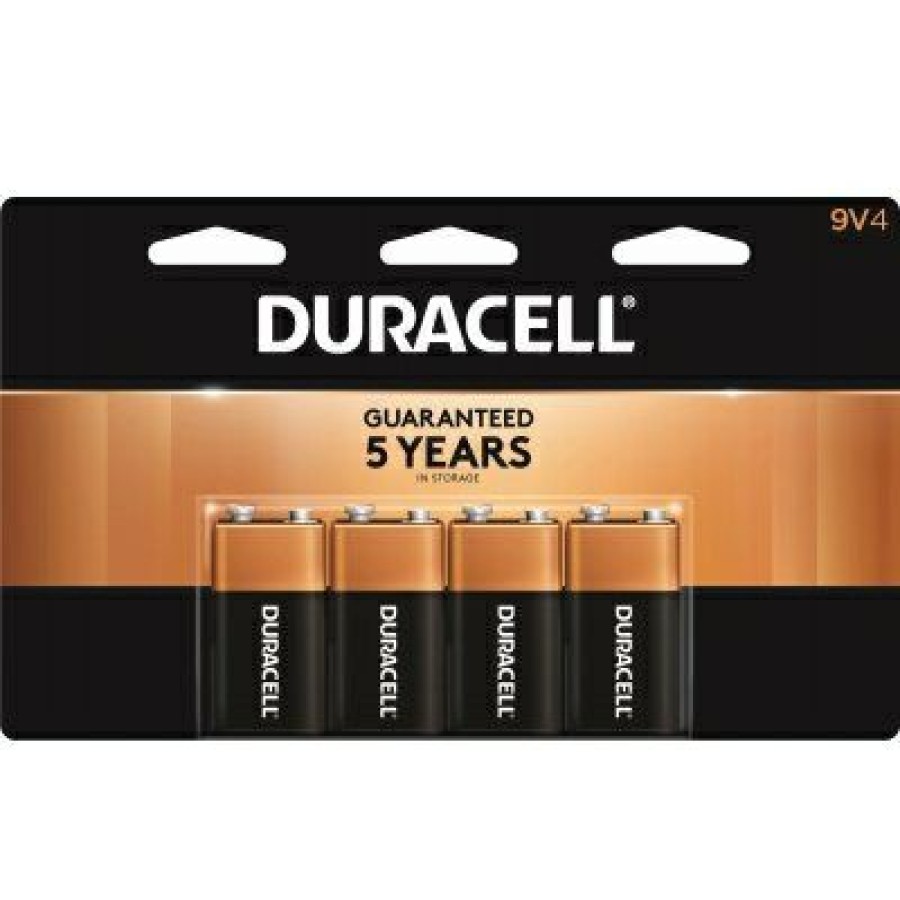 Electrical *  | Alkaline Batteries, 9-Volt, 4-Pk. High Quality Duracell