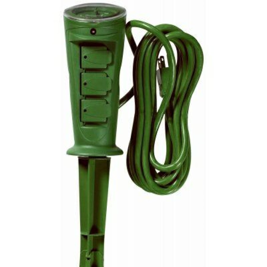 Electrical *  | Woods Online Sales 3-Outlet Outdoor Power Strip Timer