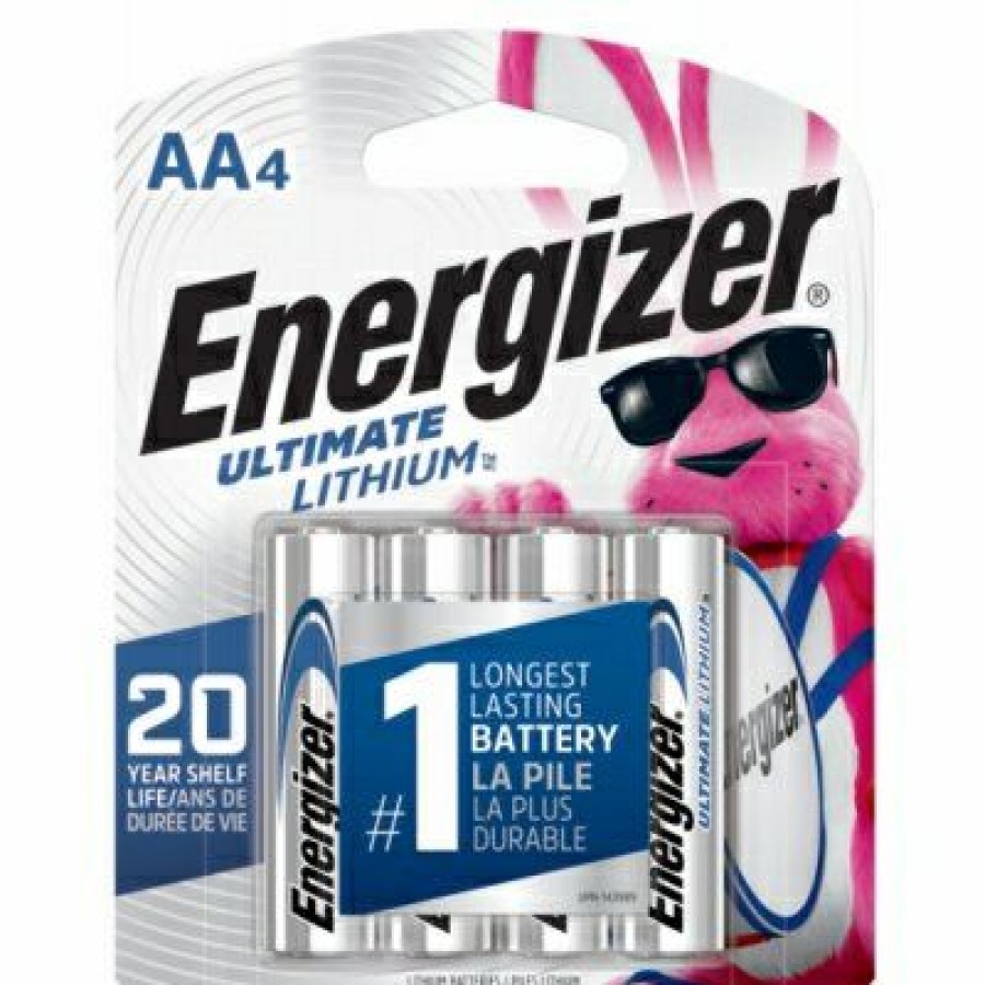 Electrical *  | Ultimate Lithium Aa (Double A) Batteries, 4 Pack Sales Energizer