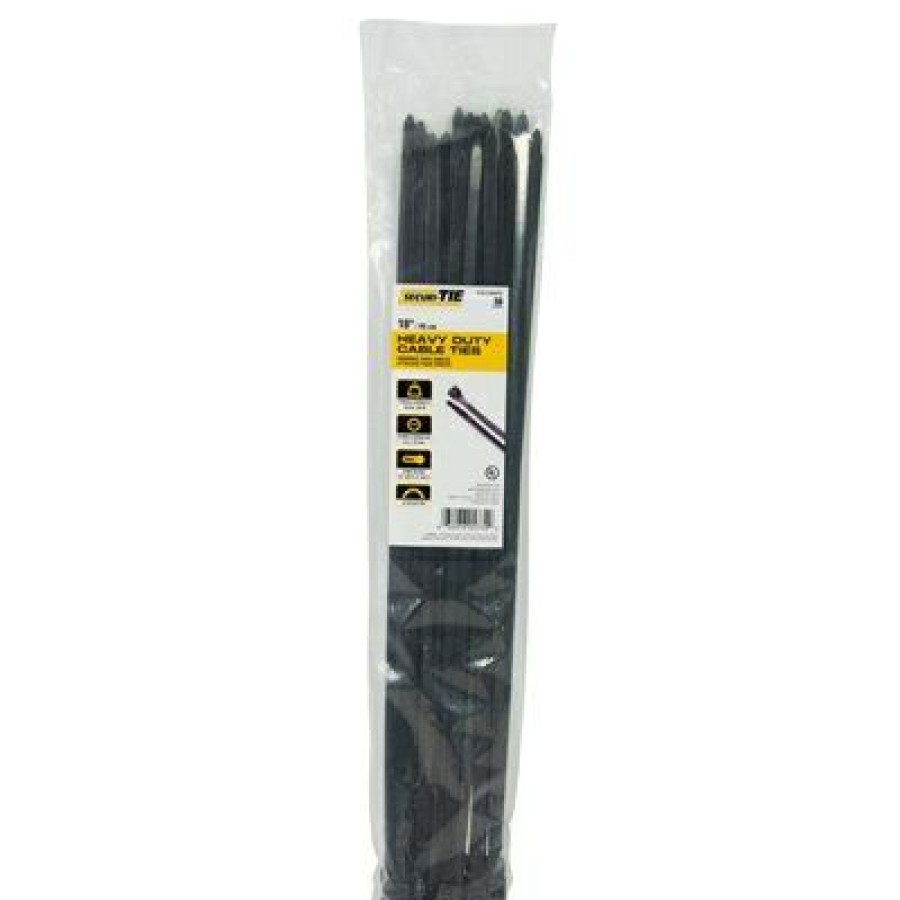 Electrical *  | Heavy Duty Cable Tie, Uv Black, 18-In., 50-Pk. New Arrivals Gardner Bender