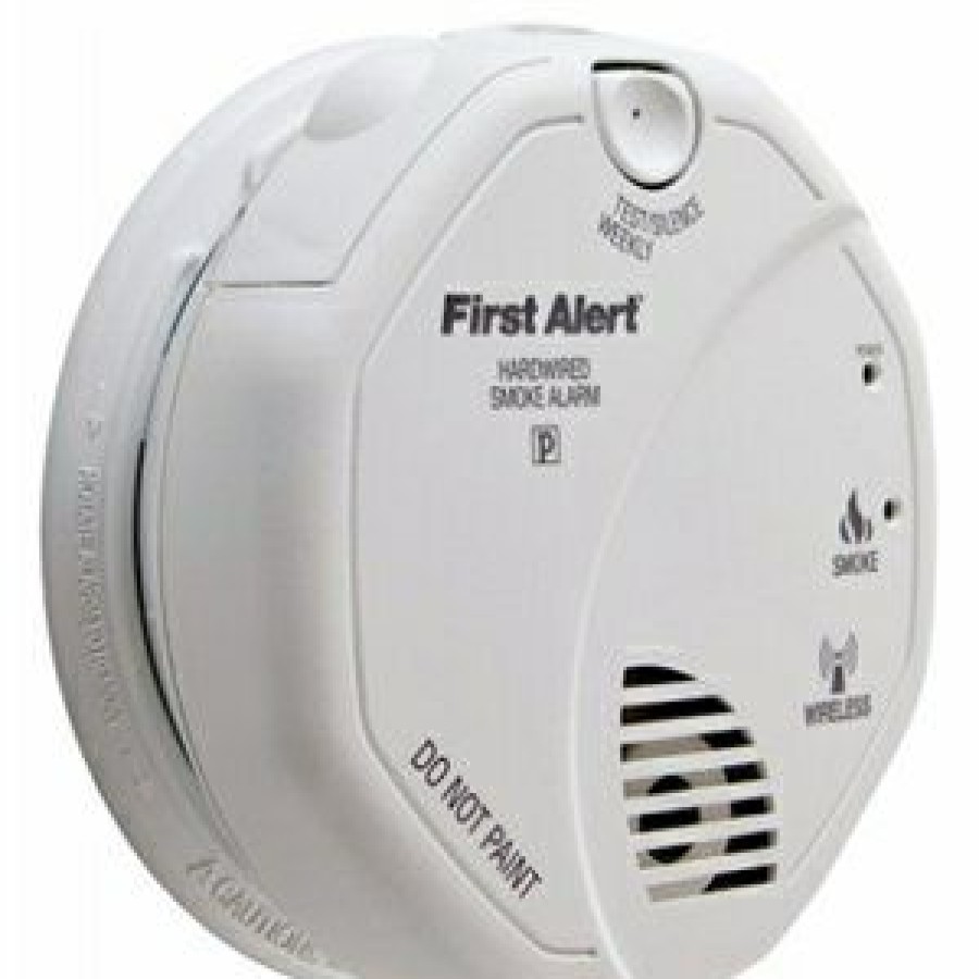 Electrical *  | First Alert At Discount Prices Photoelectric Smoke Alarm, Wireless Interconnectable, Hardwired W/Battery Backup