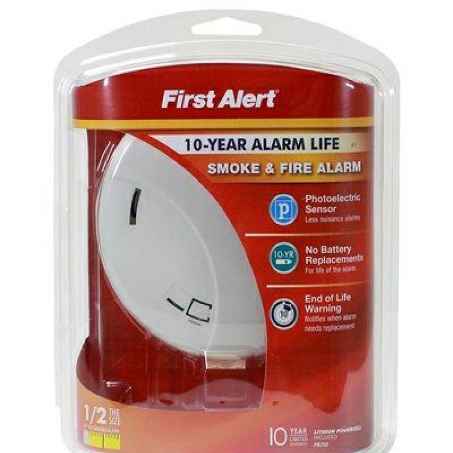 Electrical *  | First Alert Half Price Photoelectric Smoke Alarm, 10-Year Battery