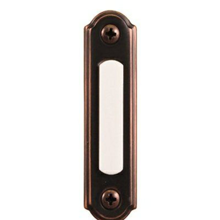 Electrical *  | The Latest Fashion Wired Doorbell Push Button, Led Light, Bronze