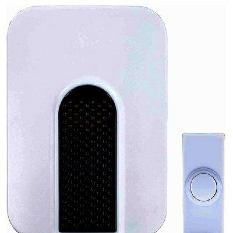 Electrical *  | Wireless Doorbell Kit, Battery-Operated, White/Black Lower Selling Prices Heath