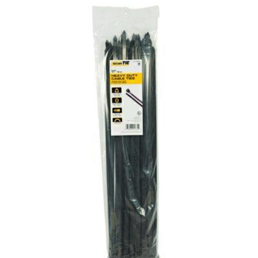 Electrical *  | Extra Heavy Duty Cable Tie, Uv Black, 17-In., 50-Pk. Quick Delivery Gardner Bender