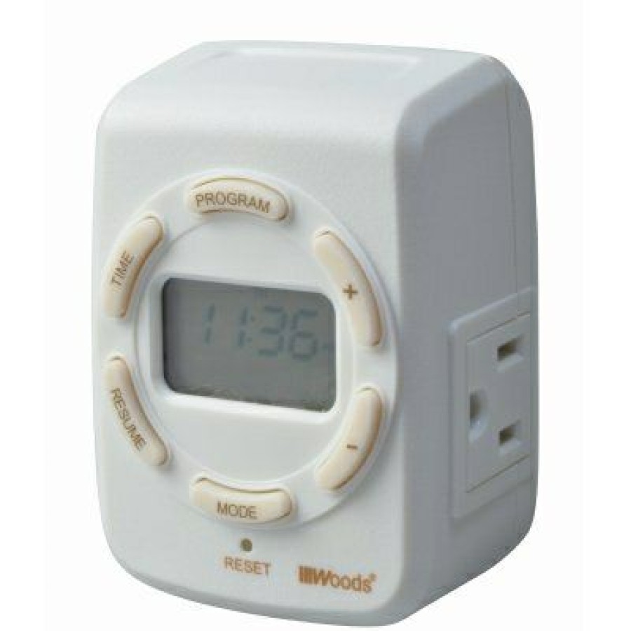 Electrical *  | Woods Bargain Sale Indoor 7- Day Astronomical Timer