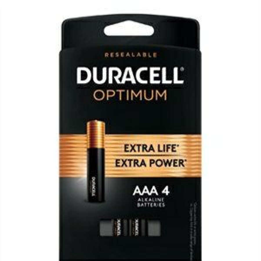 Electrical *  | Duracell At Discount Prices Optimum Alkaline Batteries, Aaa, 4-Pk.