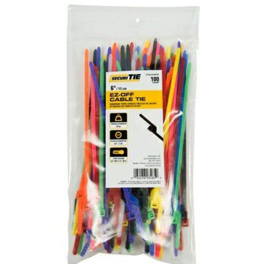 Electrical *  | Ez-Off Cable Tie, Black, 6-In., 100-Pk. Glamor Model Gardner Bender