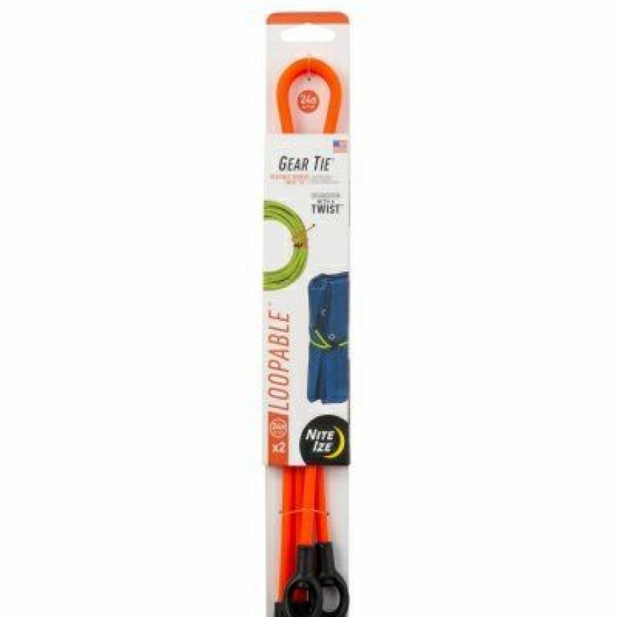 Electrical *  | Nite Ize Half Price Gear Tie Reusable Rubber Twist Tie, Bright Orange, 12-In., 2-Pk.