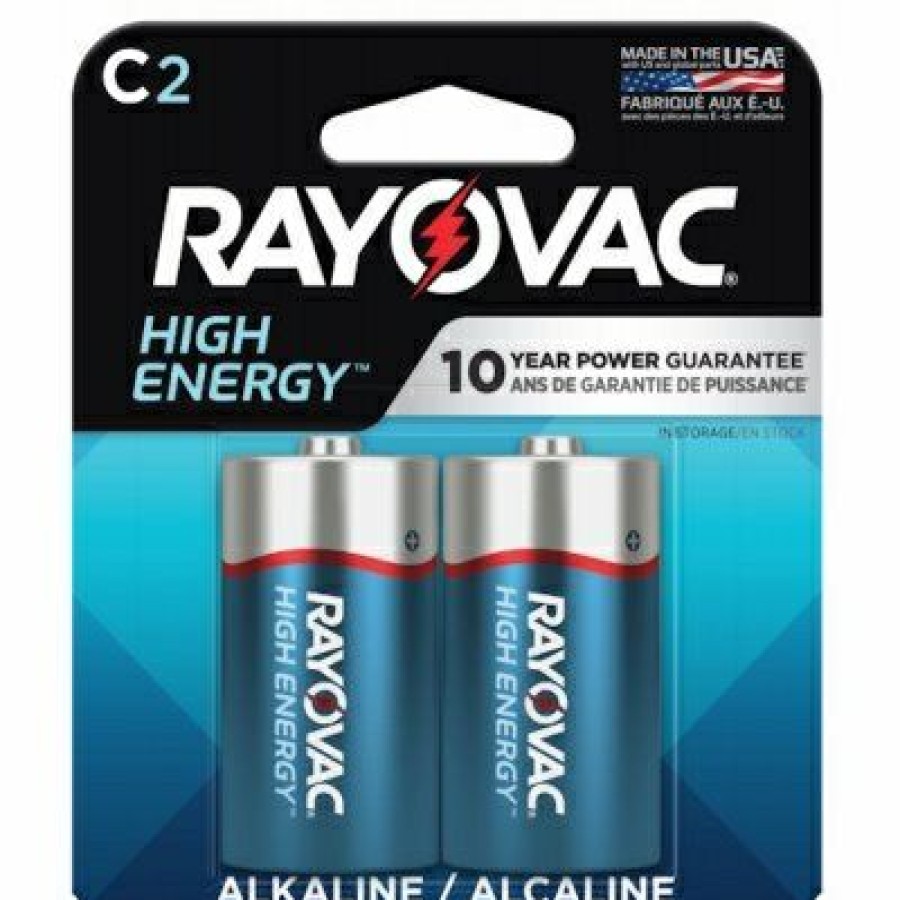 Electrical *  | High Energy Alkaline C Cell Batteries, 2 Pack Sale Merchandise Rayovac