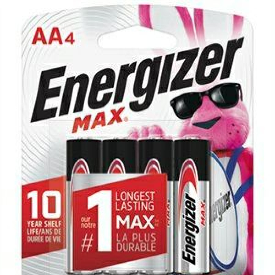 Electrical *  | Max Aa (Double A) Alkaline Batteries, 4 Pack Best Price Guaranteed Energizer