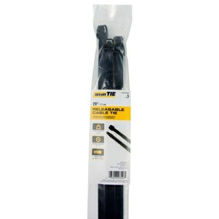 Electrical *  | Releaseable Cable Tie, Black, 28-In., 5-Pk. Hot Sell Gardner Bender