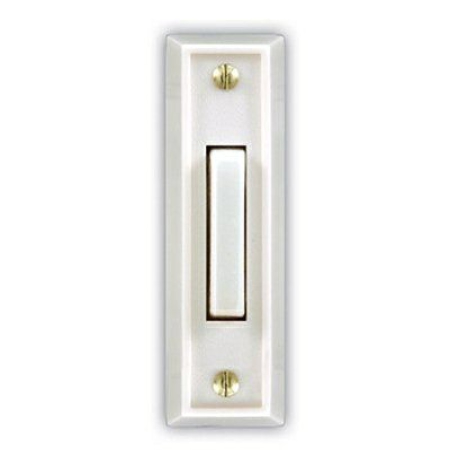 Electrical *  | Discounts Wired Doorbell Push Button, Led Light, White