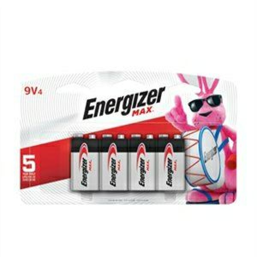 Electrical *  | Max 9-Volt (9V) Alkaline Batteries, 4 Pack Glamor Model Energizer