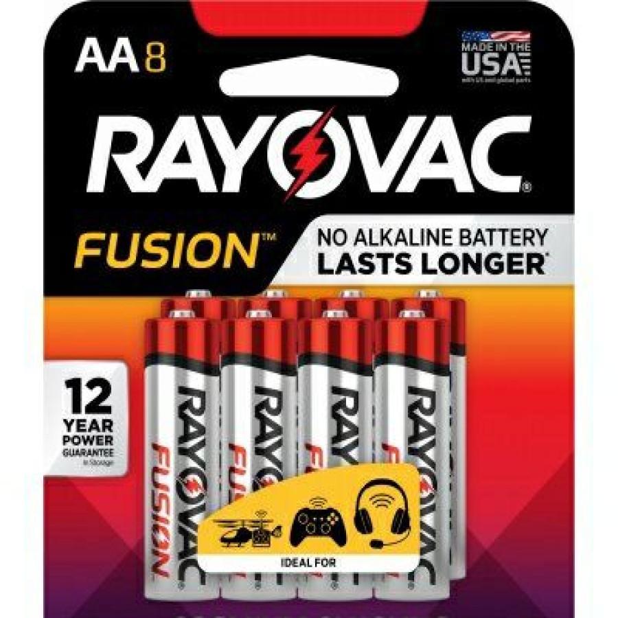 Electrical *  | Rayovac The Latest Fashion Fusion Aa (Double A) Alkaline Batteries, 8 Pack