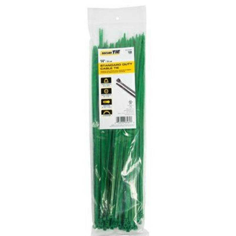 Electrical *  | Standard Duty Cable Tie, Green, 14-In., 100-Pk. Lower Selling Prices Gardner Bender