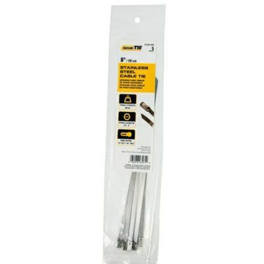 Electrical *  | Narrow Cable Tie, Stainless Steel, 8-In., 5-Pk. Online Discount Gardner Bender