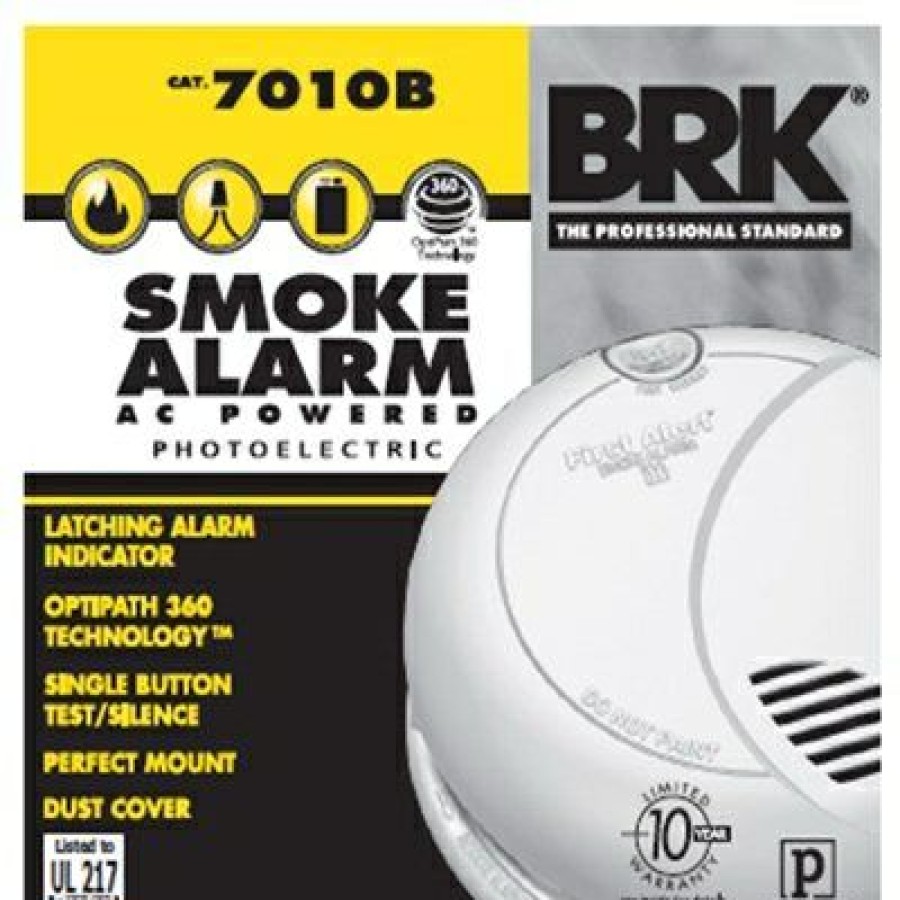 Electrical *  | Brk The Latest Fashion Photoelectric Smoke Alarm, Hardwired W/Battery Backup