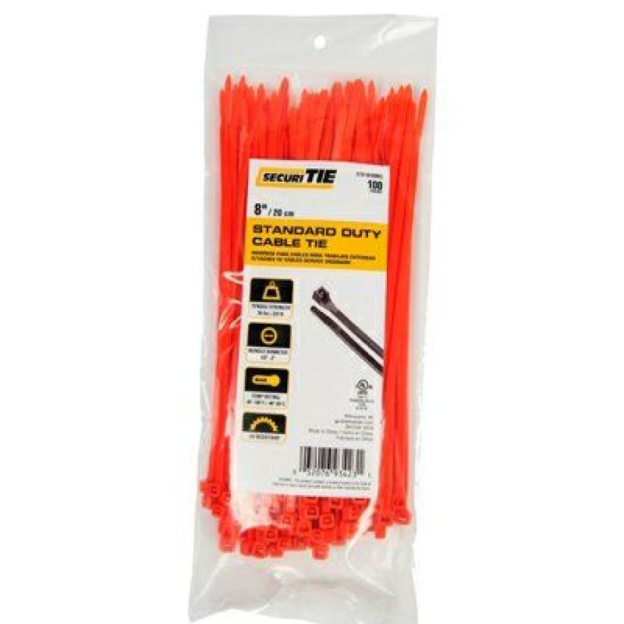 Electrical *  | Standard Duty Cable Tie, Orange, 8-In., 100-Pk. Best Price Guaranteed Gardner Bender