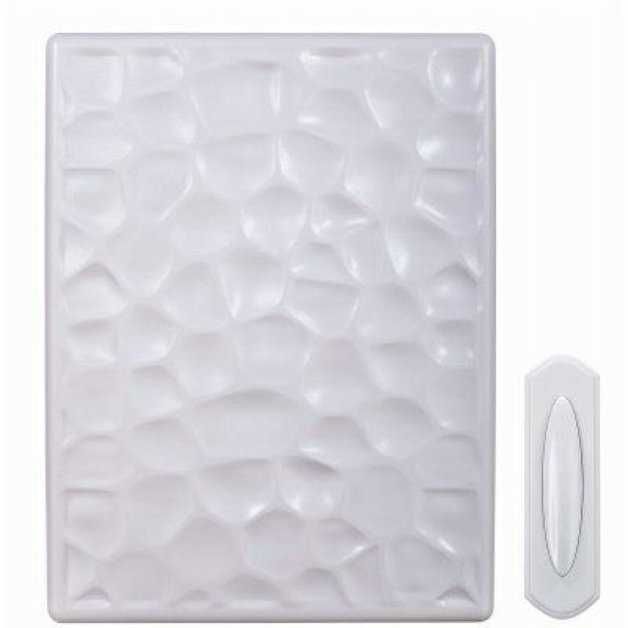 Electrical *  | Shoping Model Wireless Door Chime Kit, White/Nickel Finish