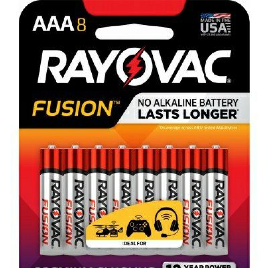 Electrical *  | Rayovac At Lower Price Fusion Aaa (Triple A) Alkaline Batteries, 8 Pack