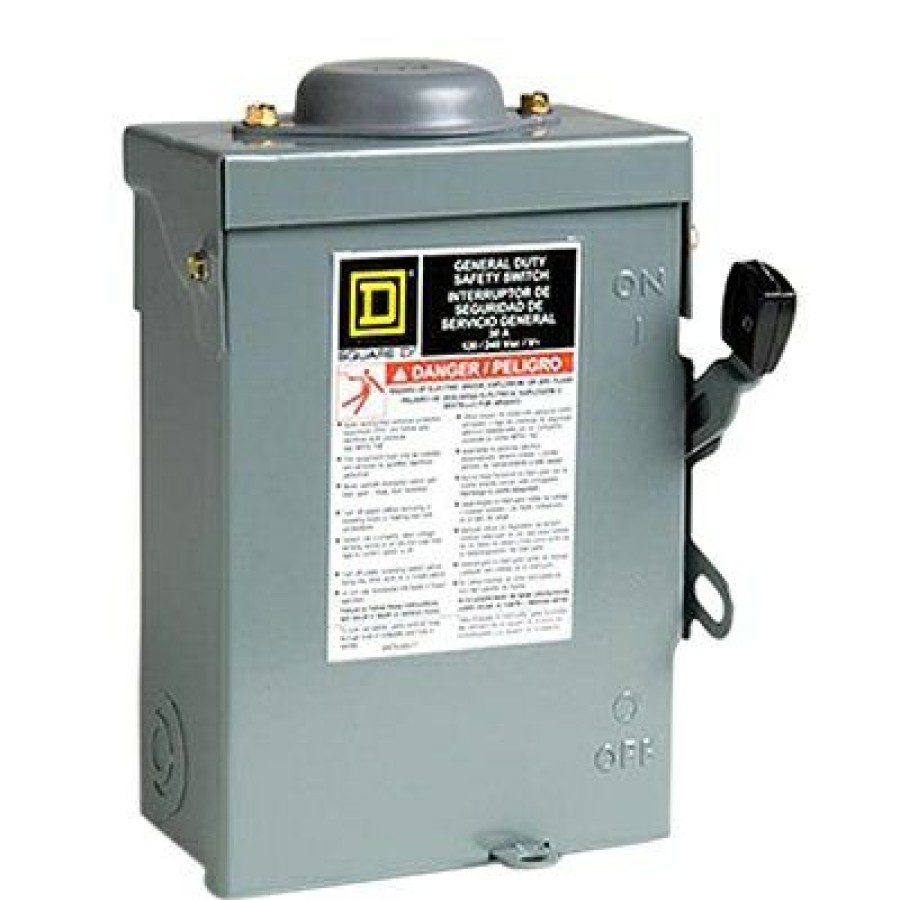 Electrical *  | Square D 100% Guarantee 30-Amp Outdoor Safety Switch