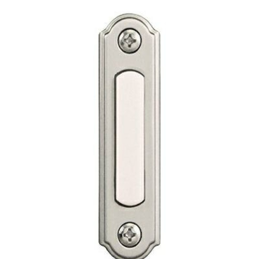 Electrical *  | Offering Discounts Wired Doorbell Push Button, Led Light, Satin Nickel