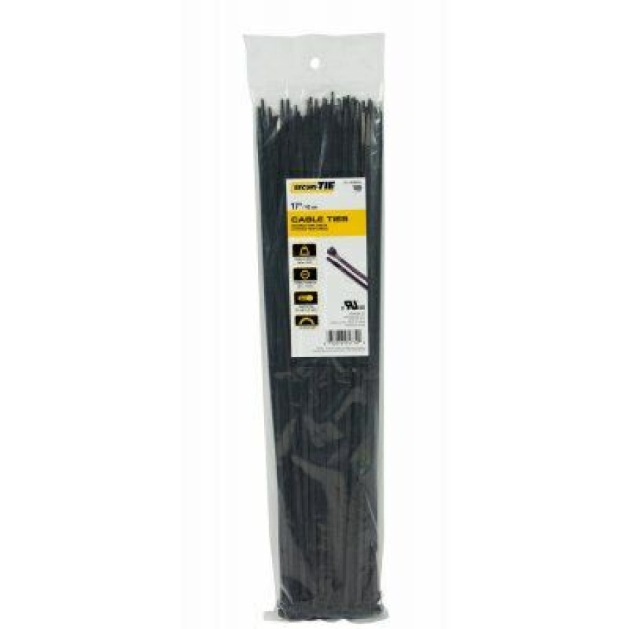 Electrical *  | Standard Duty Cable Tie, Uv Black, 17-In., 100-Pk. Online Discount Gardner Bender