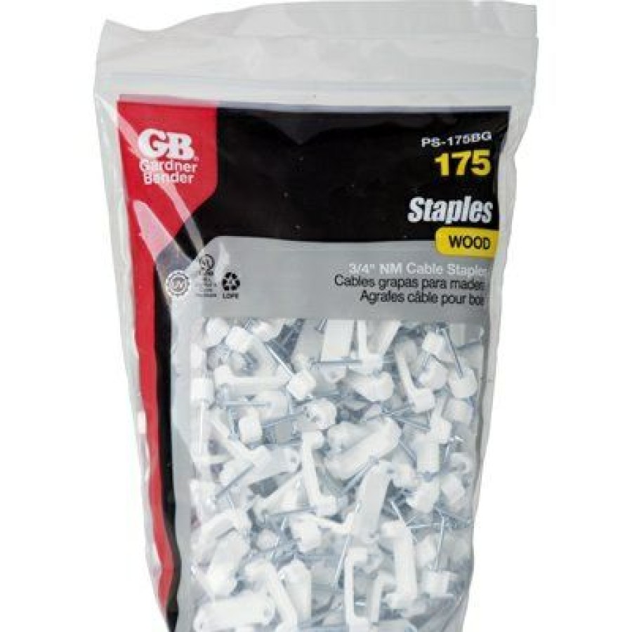 Electrical *  | Gardner Bender With Discount 3/4-In. Plastic Non-Metallic Cable Staples, 175-Pack