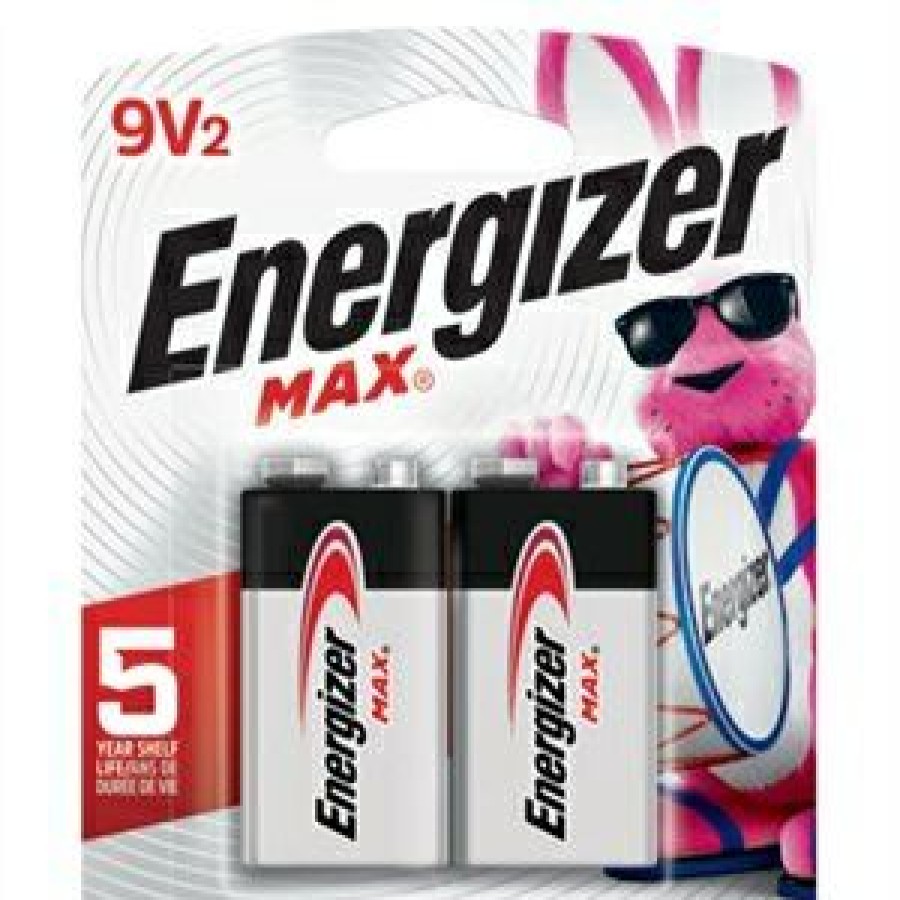 Electrical *  | Max 9-Volt (9V) Alkaline Batteries, 2 Pack With Discount Energizer