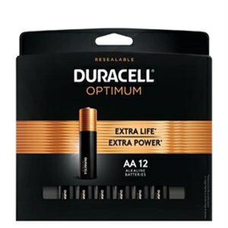 Electrical *  | Duracell Exactly Discount Optimum Alkaline Batteries, Aa, 12-Pk.