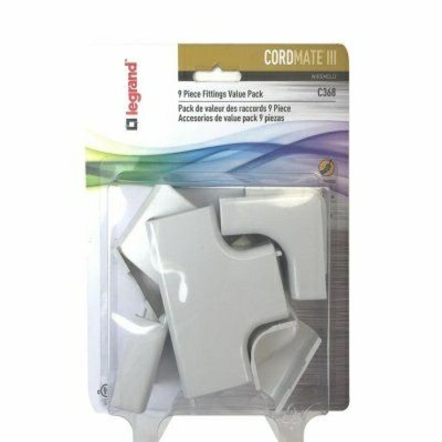 Electrical *  | Wiremold Bargain Sale Plastic Fitting Pack, White