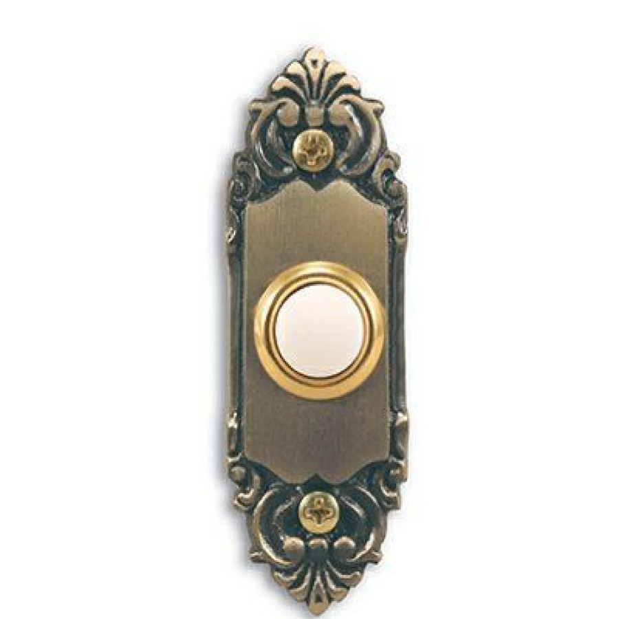 Electrical *  | Competitive Price Wired Doorbell Push Button, Led Light, Antique Brass