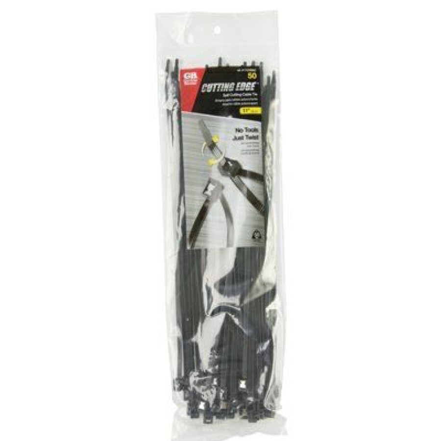 Electrical *  | Cable Ties, Self-Cutting, Black, 11-In., 50-Pk. Latest Fashion Gardner Bender