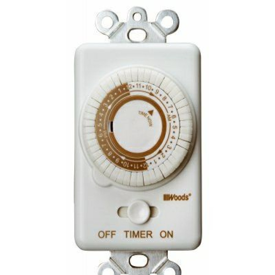 Electrical *  | Woods At Lower Price In-Wall 24-Hour Mechanical Timer