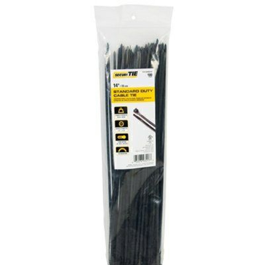 Electrical *  | Standard Duty Cable Tie, Uv Black, 14-In., 100-Pk. Lower Selling Prices Gardner Bender