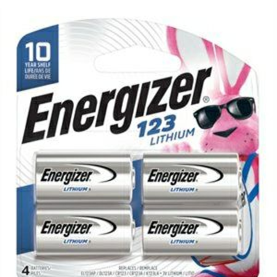 Electrical *  | Energizer Fantastic Model 3V Photo Lithium Batteries, 123, 4 Pack