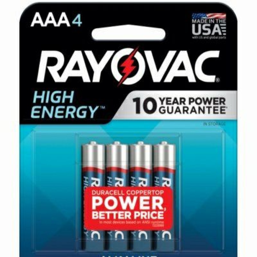 Electrical *  | High Energy Aaa (Triple A) Alkaline Batteries, 4 Pack Latest Fashion Rayovac