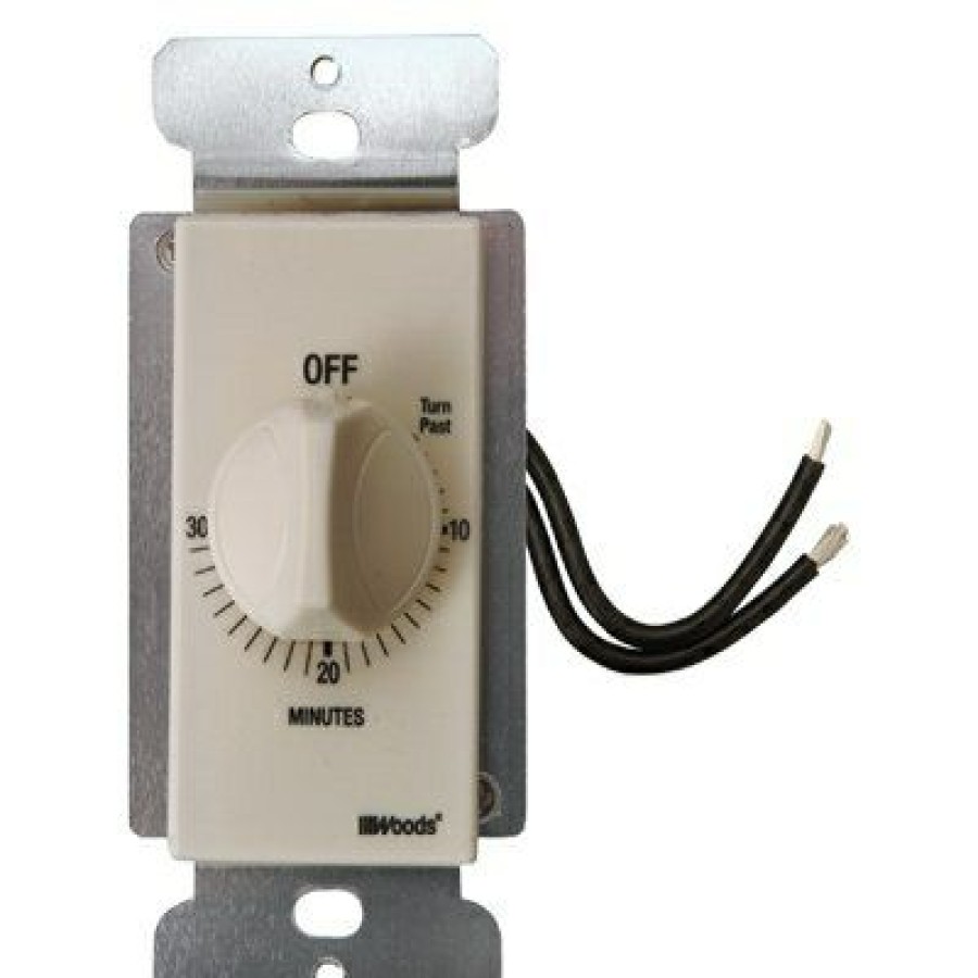 Electrical *  | Woods Shoping Model In-Wall 30-Minute Switch Timer, Almond