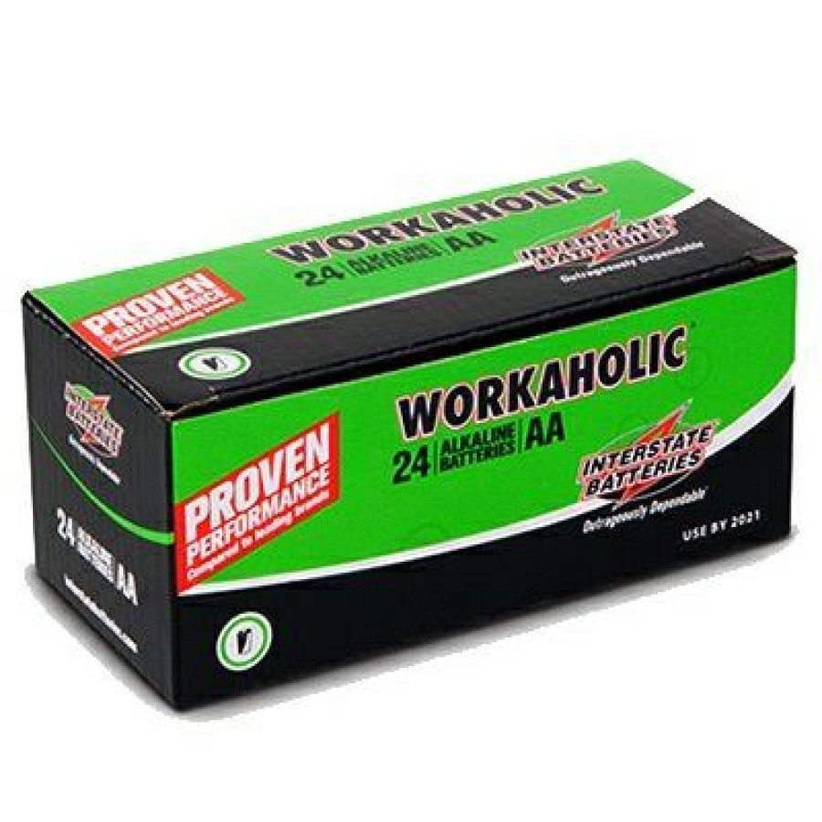 Electrical *  | Workaholic Alkaline Battery, Aa, 24-Pk. Best Price Guaranteed Interstate