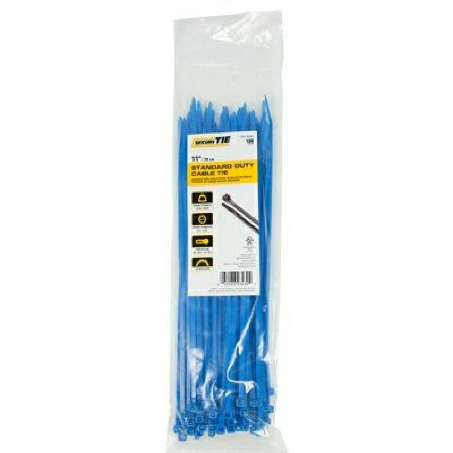 Electrical *  | Standard Duty Cable Tie, Blue, 11-In., 100-Pk. Sale Merchandise Gardner Bender