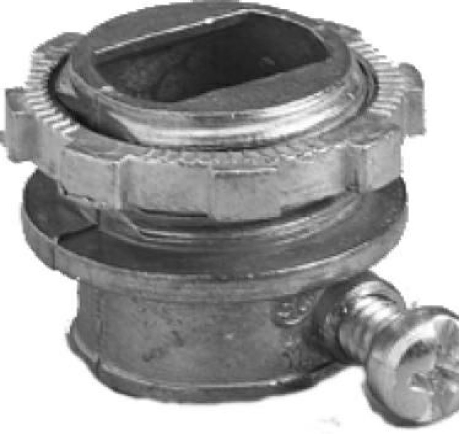 Electrical *  | Conduit Fitting, Box Connector, Die-Cast Zinc, 3/8 X 1/2-In. Online Discount