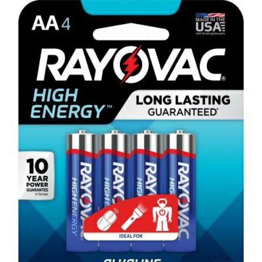 Electrical *  | High Energy Aa (Double A) Alkaline Batteries, 4 Pack High Quality Rayovac