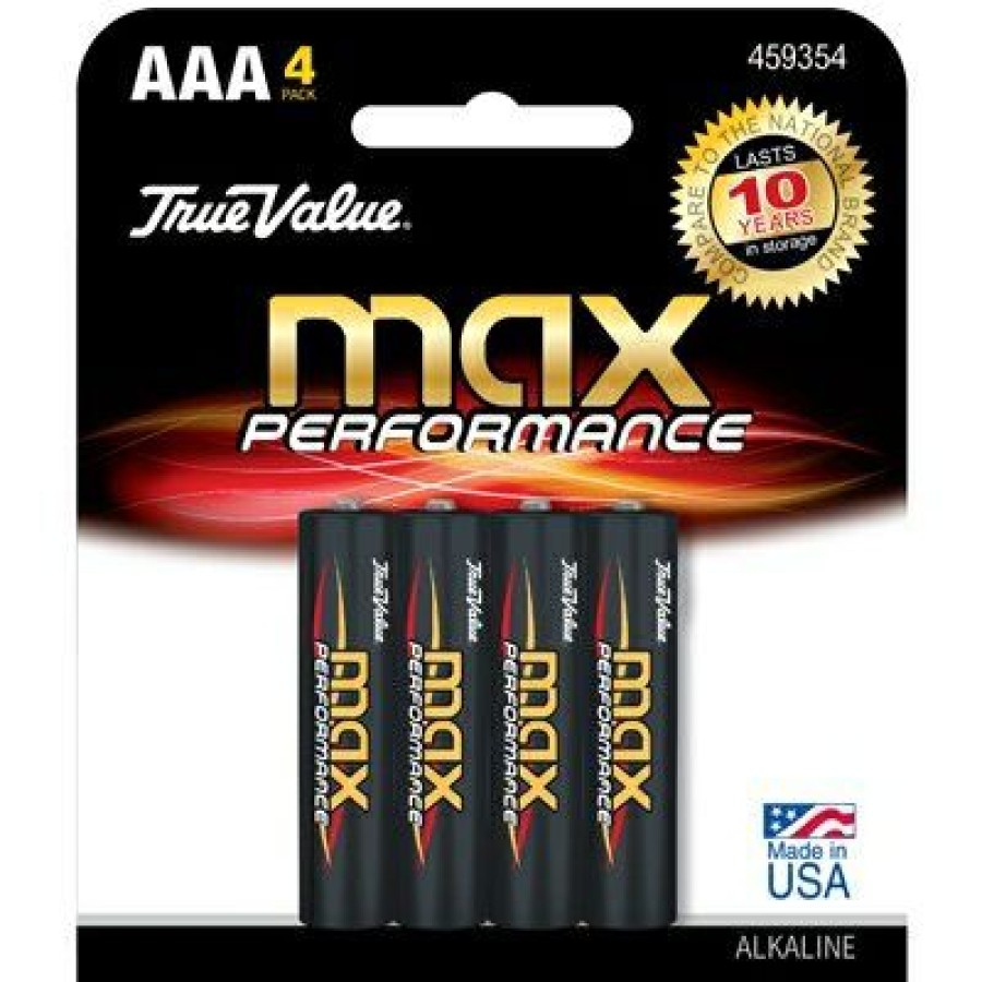 Electrical *  | 4-Pack ‘Aaa’ Alkaline Batteries Glamor Model True Value