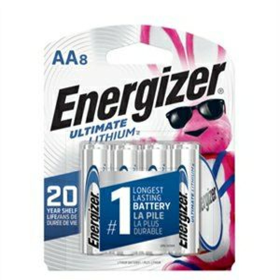 Electrical *  | Ultimate Lithium Aa (Double A) Batteries, 8 Pack Quick Delivery Energizer